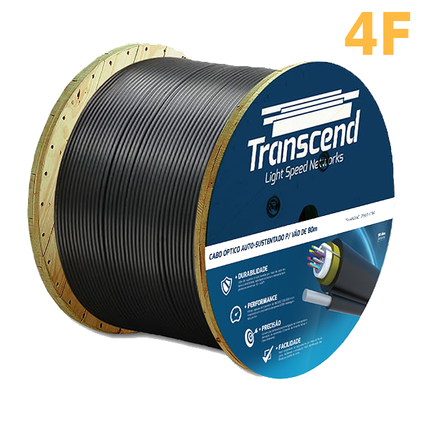 FIBRA CABO OPTICO SPEED STAR DROP FIGURA 8-4F - TRANSCEND | 1