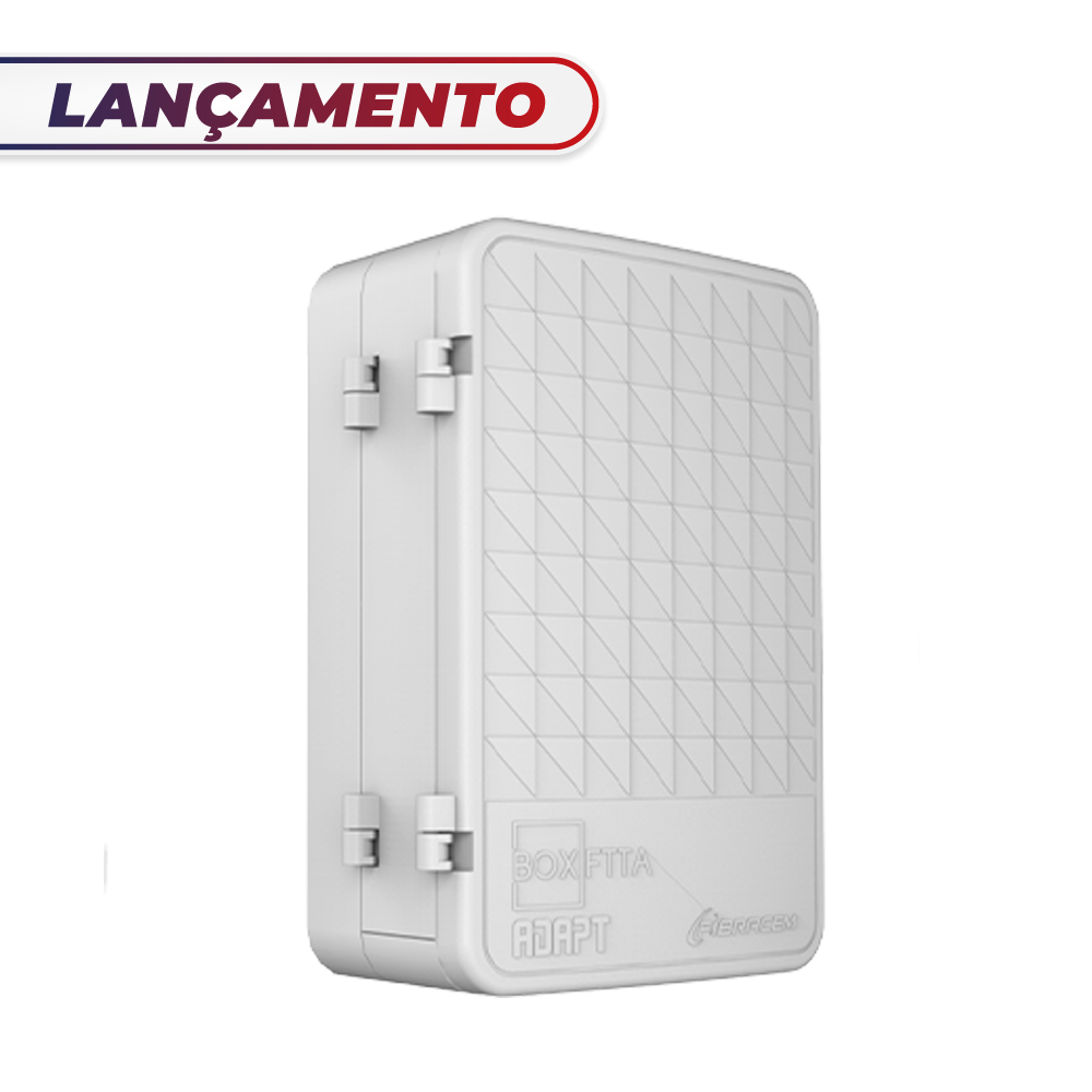 BOX FTTA ADAPT FUSION 1X8 SC APC FIBRACEM | Sawasul Distribuidora