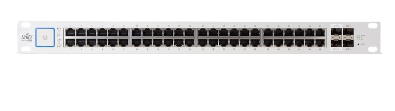 UBIQUITI UNIFI SWITCH US-48-500W-BR 48-PORT GIGA POE + 2SFP+/2SFP 1,25GB Detalhes