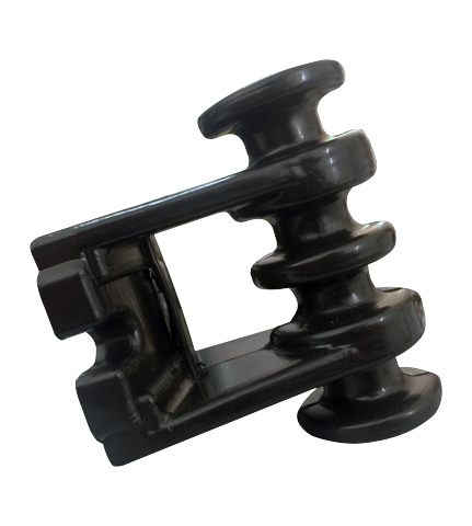 Isolador com suporte 4 vias Detalhes