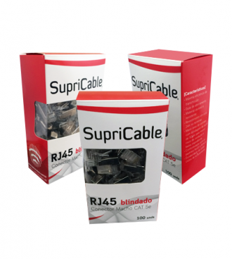 Conector RJ45 blindado (100 und ) | 0