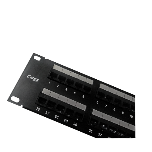 Voice Panel VOICE PANEL -19 2U 50P RJ45 MOD: EVP50-41 CABLIX CATGORY 3 - NETPLUS ...