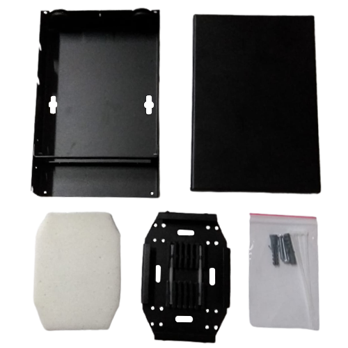 PAREDE MODULO MINI DIO ACO (SC,LC DX,E2) 12F PT VAZIO - FIBERSUL | 1