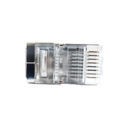 CONECTOR FACIL-RJ45 CAT5E BLINDADO DE PASSAGEM EZ (POTE C 50UND) - D-NET | 2