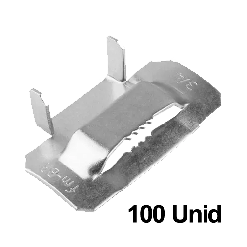 FECHO DE ACO INOX (100 Unid) Detalhes