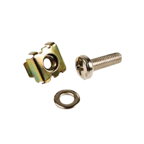 KIT PORCA GAIOLA M6 AMARELA +PARAF-M6X16 - SAWABOX (100 UNIDADES) Detalhes