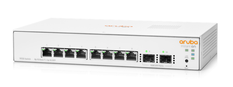 Switch HPE Aruba 1930 8G + 2SFP JL680A I Detalhes