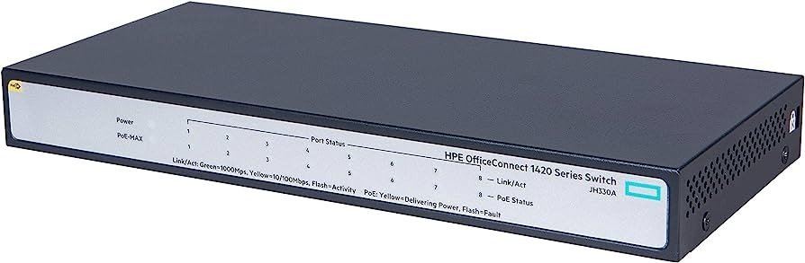 Switch HPE Aruba 1420 8G PoE (64W) JH330A I Detalhes
