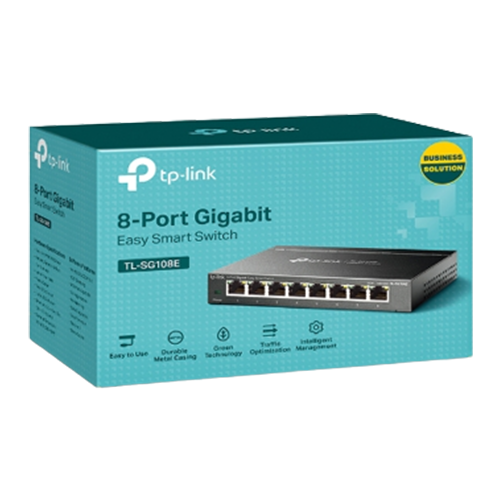 SWITCH-GIGA 8 PORTAS GERENCIAVIES TL-SG108E - TPLINK | 2
