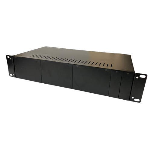 RACK PARA 14 CONVERSORES ETHERNET C/ FONTE REDUNDANTE - FLEX MIDIA Detalhes