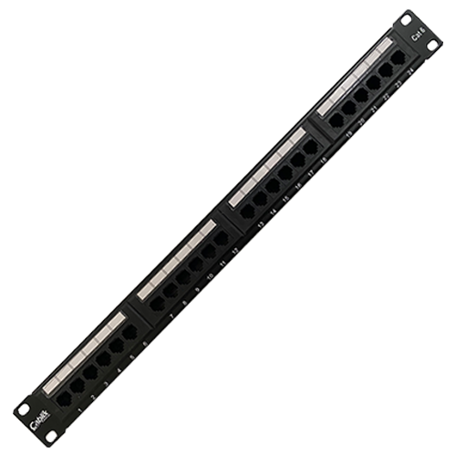 EP6-41K PATCH PANEL 24 PORTAS CAT6 SOHOLAN CABLIX | 1