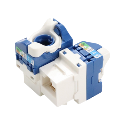 CONECTOR RJ45 FEMEA KEYSTONE SOHOLAN, CAT.6, PADRAO LEGRA, OEM AZUL CABLIX Detalhes