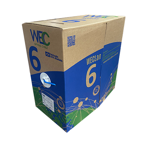 CABO LAN 4PX24AWG CAT.6 U/UTP CM INT AZUL (CX305MTS) WECLAN Detalhes