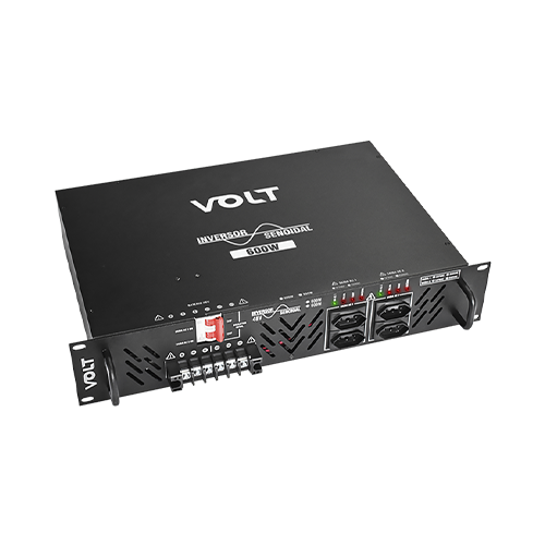 INVERSOR SENOIDAL 48VDC - 127VAC 600W 2U RACK VOLT | 5