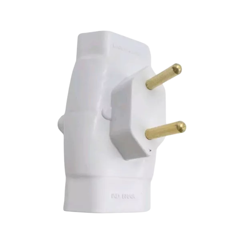 ADAPTADOR DE TOMADA T -2P+3X 2P+T BRANCO (Pack c/25 peças) | 2
