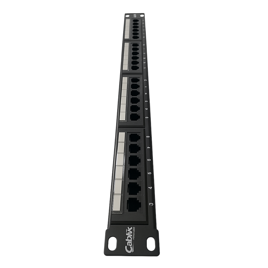 EP6-41K PATCH PANEL 24 PORTAS CAT6 SOHOLAN CABLIX Detalhes