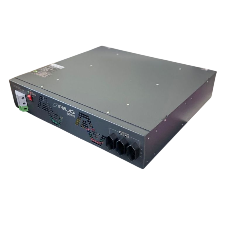 INVERSOR SENOIDAL 48V-120V 60HZ 3000VA TOM. BR 2U 19 POL ALGCOM